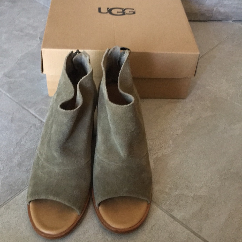 UGG opened toes ankle booties